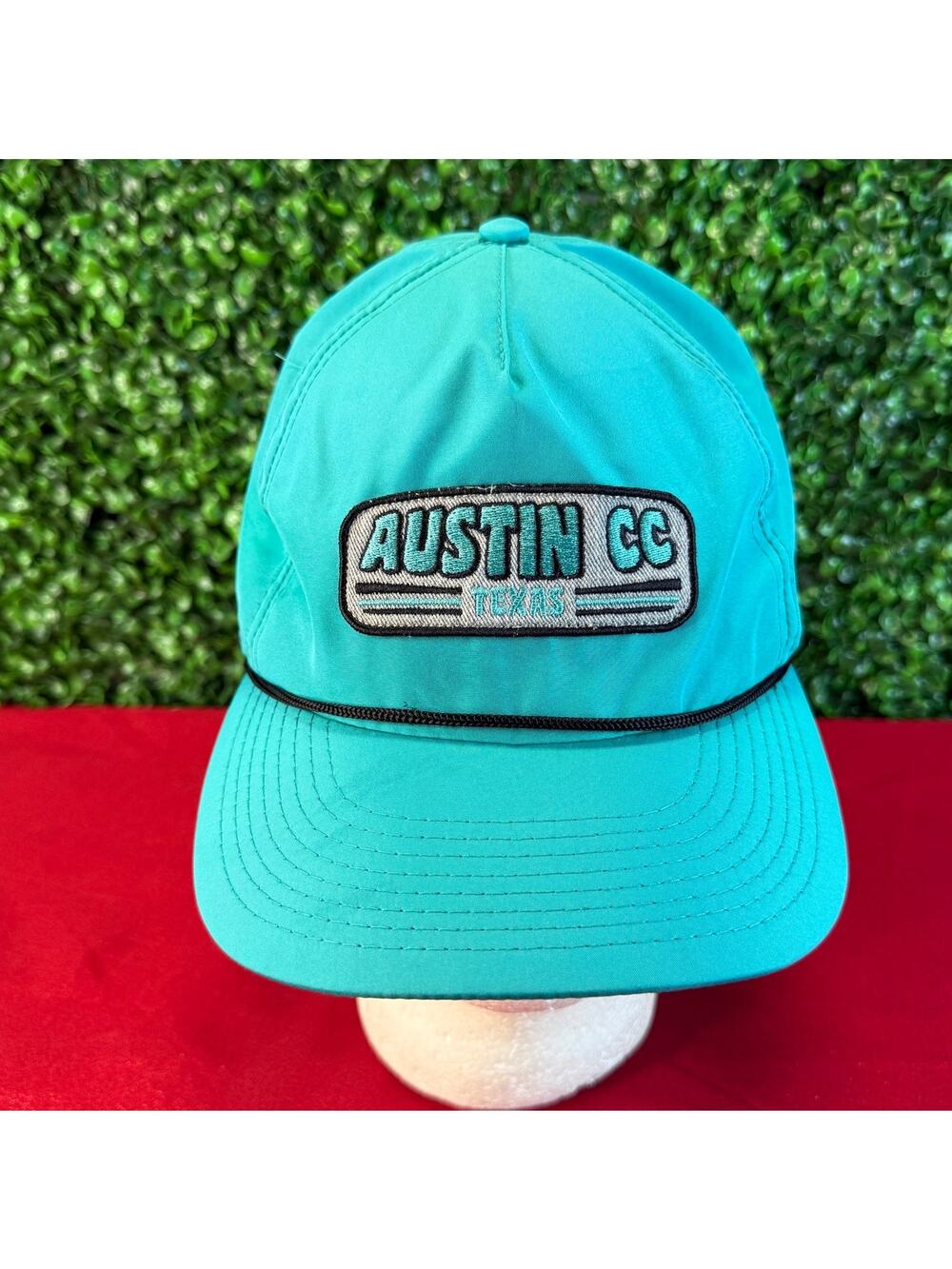 Snapback Hat Teal Austin CC Black Rope Hat Adult Cap